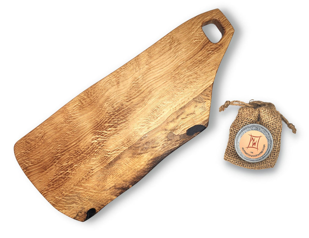 Nuthatch Woodworks - Small Oregon White Oak Wood Charcuterie Board