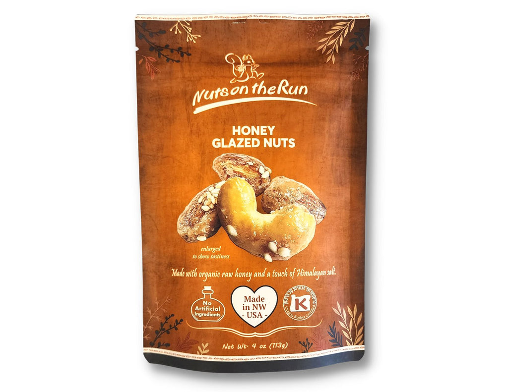 Nuts on the Run - Honey & Sesame Seed Glazed Nuts